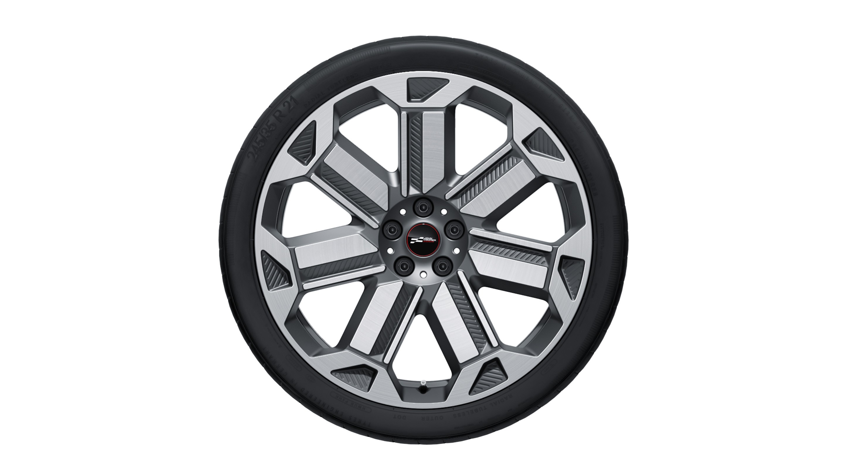 21” JCW Rallye Spoke style 950 Bicolour (Frozen Gunmetal Grey, gloss-lathed)